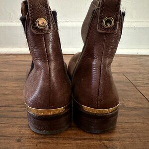 Brown Leather Louise et Cie booties